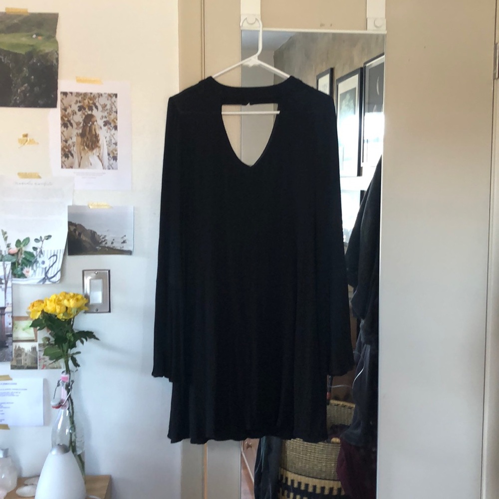 Black a-line dress
